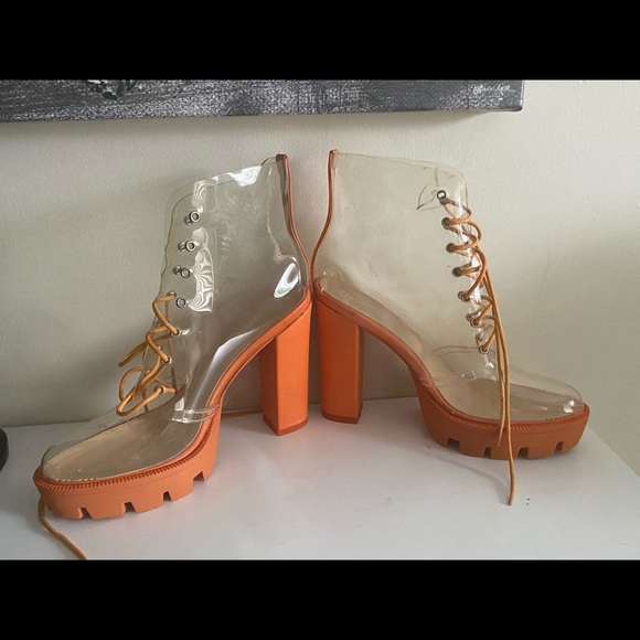 Olchee Fashion Boots See Thru  boots size 11 - Picture 11 of 14